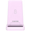 Canyon WS-304 Wireless Charging Station Iced Pink (CNS-WCS304IP) - зображення 2