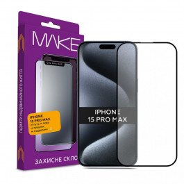   MAKE Скло захисне Apple iPhone 15 Pro Max (MGF-AI15PM)