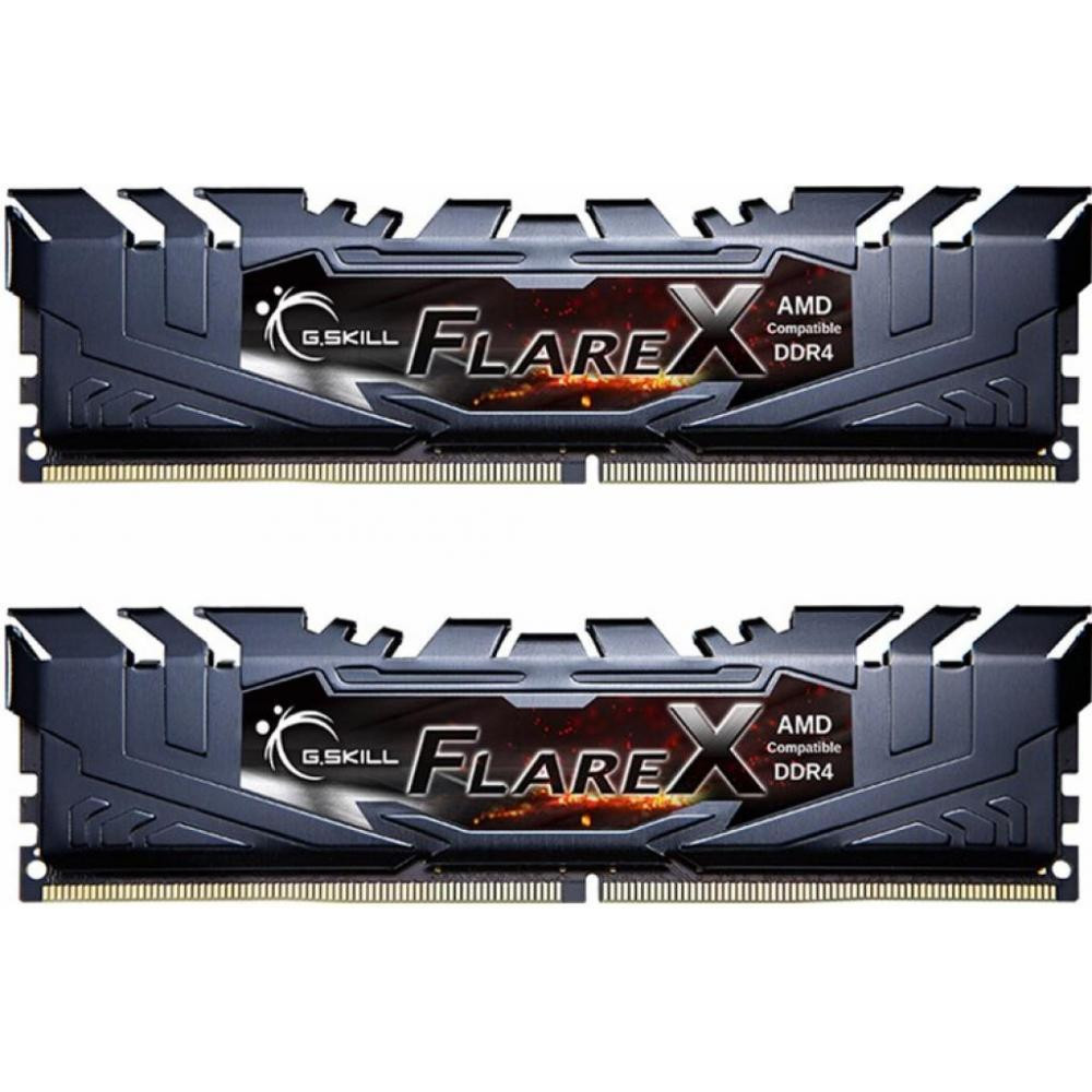 G.Skill 16 GB (2x8GB) DDR4 3200 MHz Flare X Black (F4-3200C16D-16GFX) - зображення 1