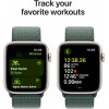 Apple Watch SE 2 GPS 44mm Starlight Aluminium Case w. Lake Green Sport Loop (MXEW3) - зображення 2