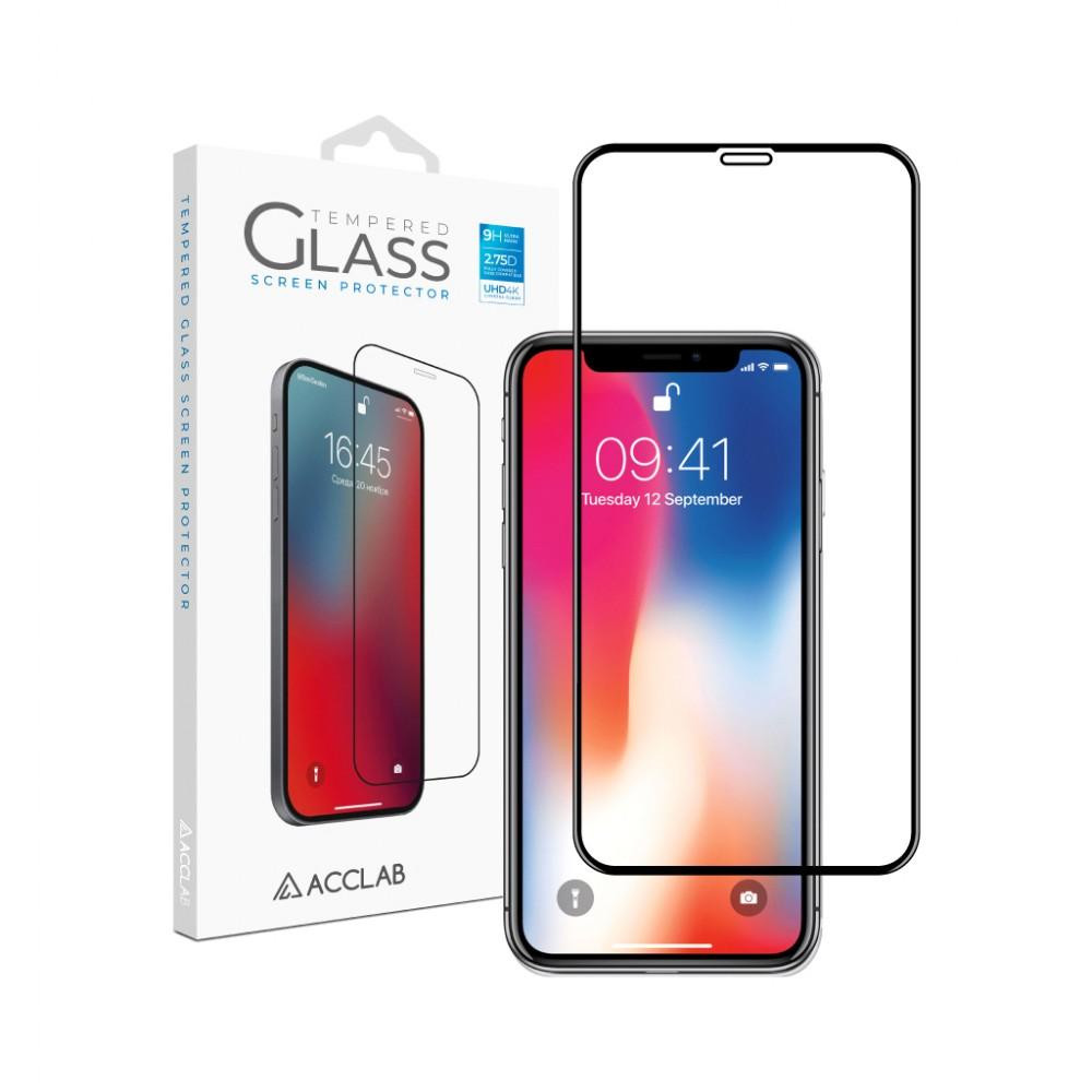 ACCLAB Защитное стекло Full Glue для Apple iPhone X/XS/11 Pro Black (1283126508189) - зображення 1