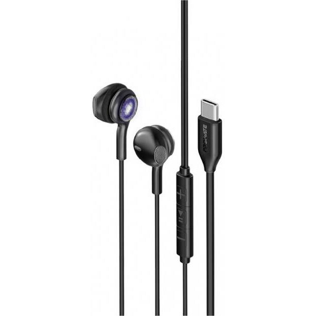 Promate LumiBuds-C Black (lumibuds-c.black) - зображення 1