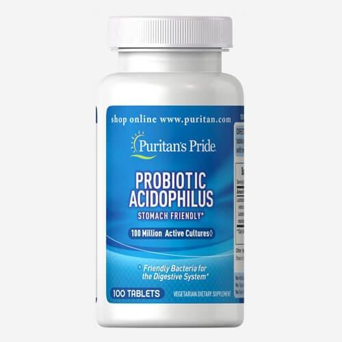 Puritan's Pride Probiotic Acidophilus 100 таб - зображення 1