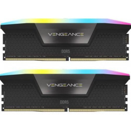   Corsair 64 GB (2x32GB) DDR5 6000 MHz Vengeance RGB (CMH64GX5M2B6000C30)