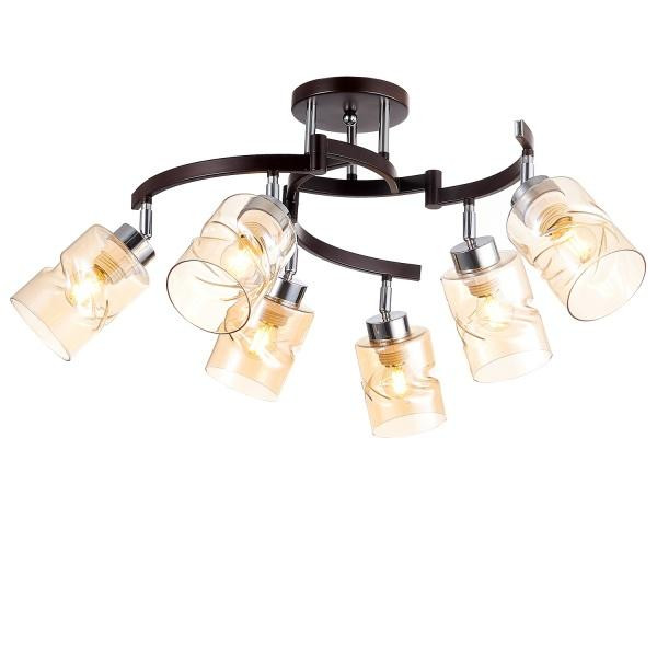 Victoria Lighting Люстра стельова  6x60 Вт Е27 хром/венге Will/PL6 (Will/PL6) - зображення 1