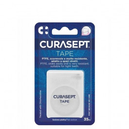   Curasept Зубна нитка  PTFE Tape плоска з тефлоновим покриттям (35 м.)