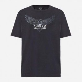   Oakley Футболка довга чоловіча  SI  Eagle Tab Tee FOA402827-02E S Чорна з принтом (193517275051)