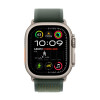 Apple Ремінець  Trail Loop Green - Natural Titanium Finish для  Watch 44/45/46/49mm - S/M (MXTN3) - зображення 2