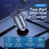 Vention Two-Port USB-A, QC3.0 Car Charger Gray (FFEH0) - зображення 7