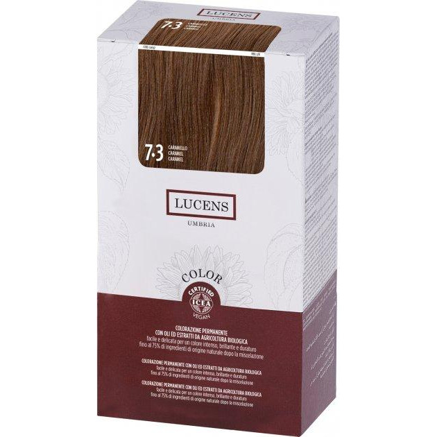 Lucens Umbria Фарба для волосся  Color 7.3 Caramel 145 мл (8020936082118) - зображення 1