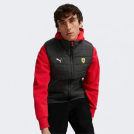   PUMA Чорна чоловіча куртка-жилет  Ferrari Race Padded Vest 620939/01