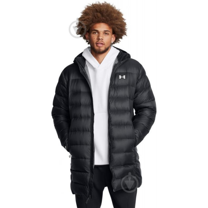 Under Armour Пуховик довгий чоловічий  Legend Down Parka 1385839-001 L Чорний (196886537843) - зображення 1