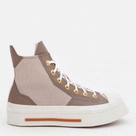   Converse Жіночі кеди високі  Chuck 70 De Luxe Squared Hi A06430C-232 37.5 (5US) 24 см Коричневий/Бежевий (194