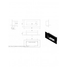   Kratki DELTA 2 HORIZONTAL TUV DELTA/CZARNY/HORIZONTAL/TUV