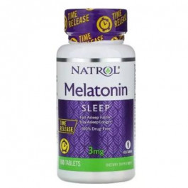   Natrol Мелатонин, , 3 мг, 100 таблеток, (NTL-00458)