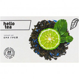   Hello tea Чай чорний  Ерл Грей, 20*2 г (4820208950091)