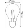 Horoz Electric LED Filament GLOBE-10 10W E27 2700K (001-015-0010-010) - зображення 2