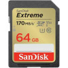 SanDisk 64 GB SDXC UHS-I U3 V30 Extreme (SDSDXV2-064G-GNCIN) - зображення 1