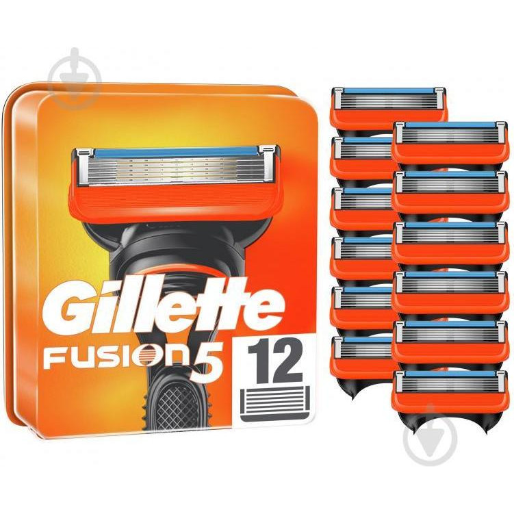 Gillette Змінні касети  Fusion 12 шт. (7702018441075) - зображення 1