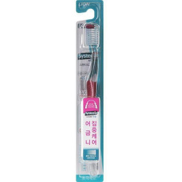   Lion Зубная щетка  Systema Toothbrush Dual Action Глубокое очищение средняя жесткость (8806325608738)