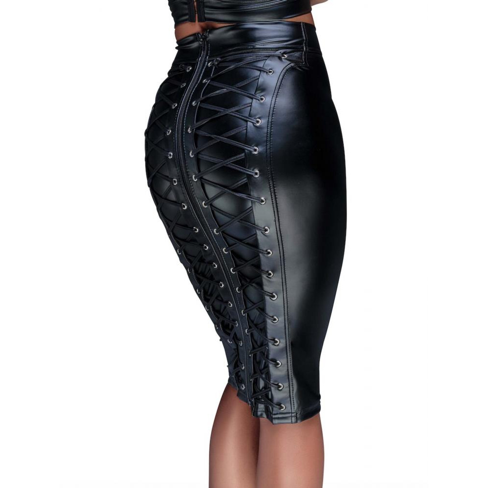 Noir Handmade F152 Powerwetlook pencil skirt - XXL (SX0033) - зображення 1