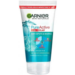   Garnier Гель для умывания  Pure Чистая кожа 3в1 150мл (3600540565365)