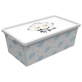   Qutu Коробка  Trend Box Cute Sky, пластик, 5 л (TREND BOX с/к CUTE SKY 5л.) (8695737107287)