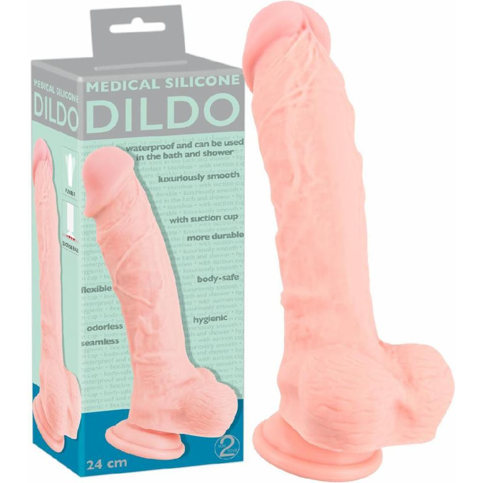 You2Toys Medical Silicone Dildo 24 см (526669) - зображення 1