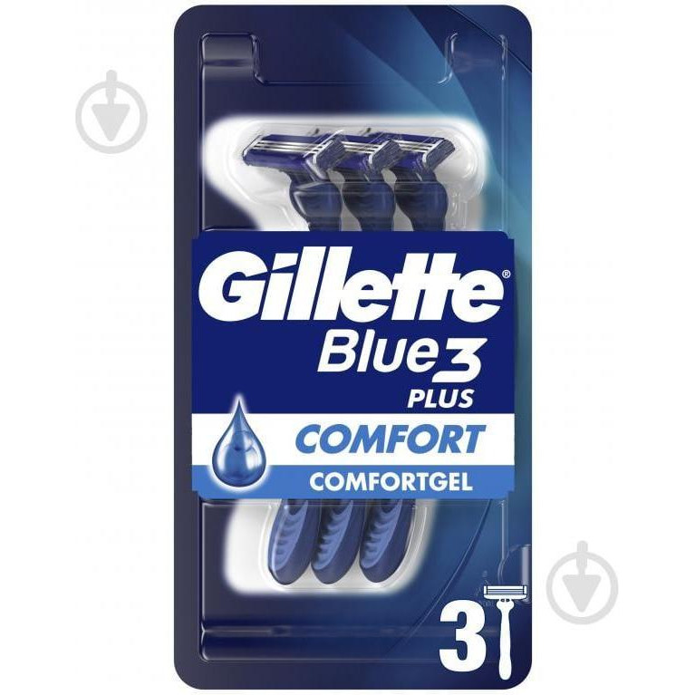 Gillette Станки одноразовые  Blue 3 Comfort 3 шт. - зображення 1