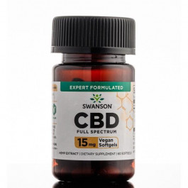   Swanson CBD 15 mg Full Spectrum 60 Sgels