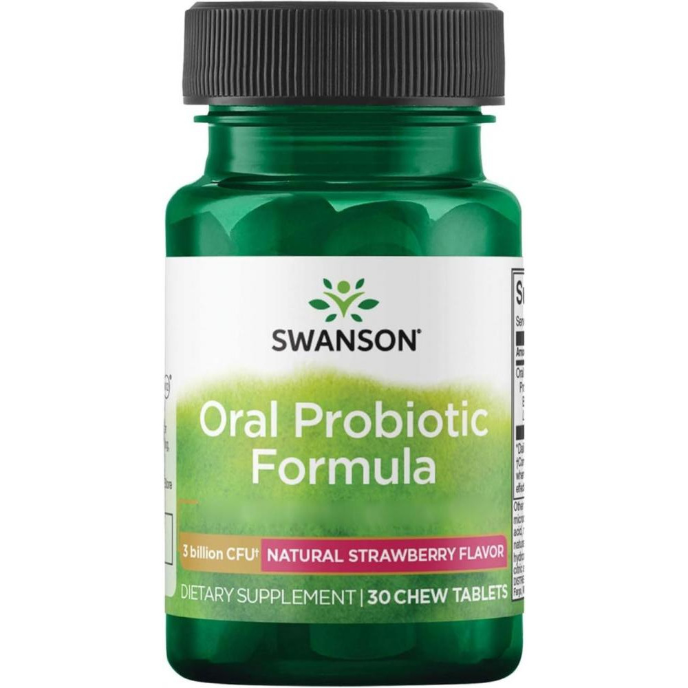 Swanson Oral Probiotic Formula (3 млрд КУО Blis K12®) 21.25 mg 30 tabs - зображення 1