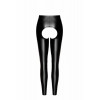 Noir Handmade F304 Taboo wetlook leggings with open crotch and bum XXL (SX0265) - зображення 5