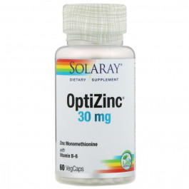   Solaray OptiZinc 30 mg 60 рослинних капсул