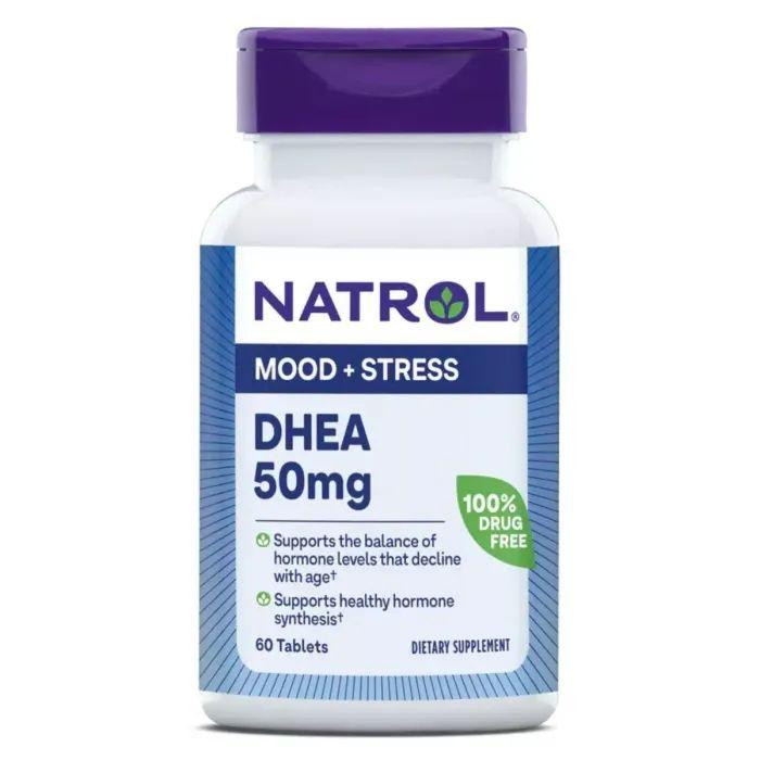 Natrol Дегидроэпиандростерон, , 50мг, 60 таблеток, (NTL-16106) - зображення 1