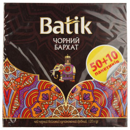   Batik Чай чорний  Чорний бархат купажований, дрібний, 50+10 шт. (4820171918791)