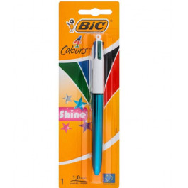   BIC Ручка кулькова  4 Colours Shine Blue, 1 мм, 4 кольори, 1 шт. (902126)