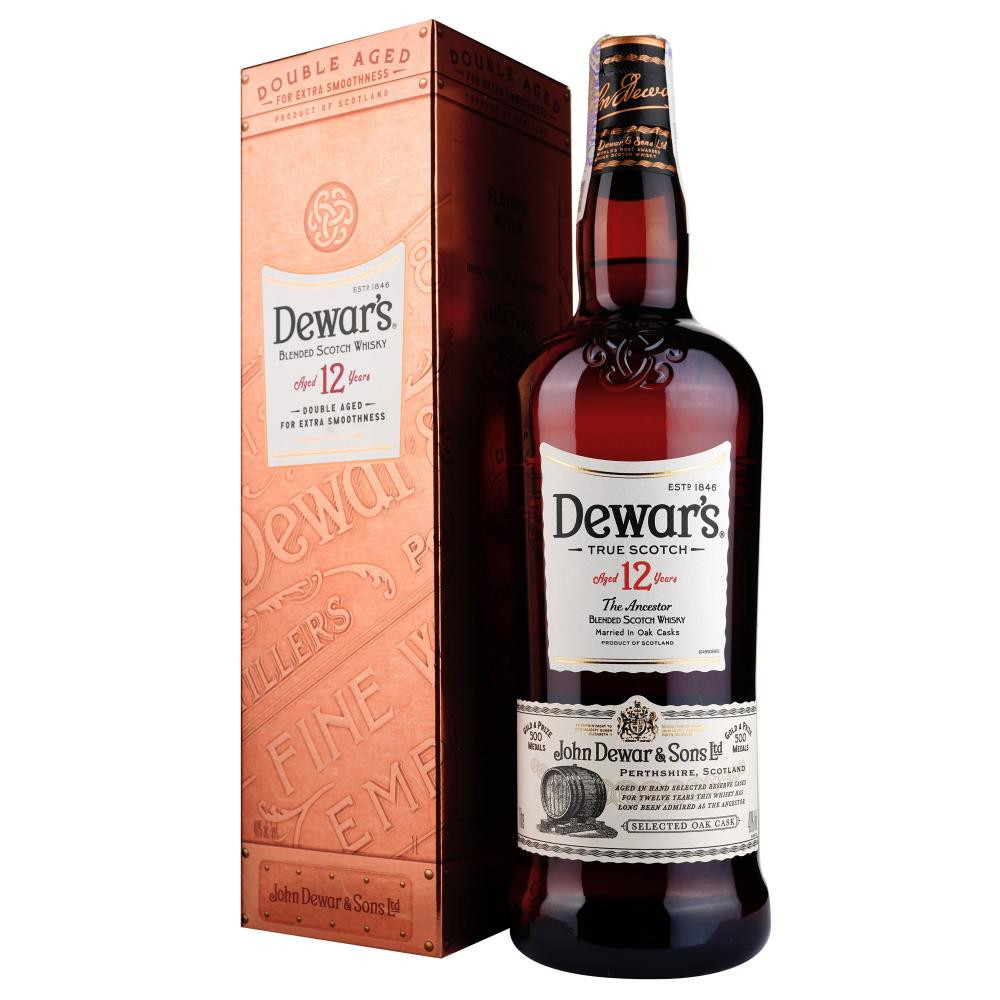 Dewar's Виски Dewar's Special Reserve 12 лет выдержки 1 л 40% в подарочной упаковке (5000277002627) - зображення 1