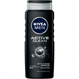 Nivea Гель для душа  Men Сила угля мужской очищение без сухости кожи 500 мл (4005900123824)