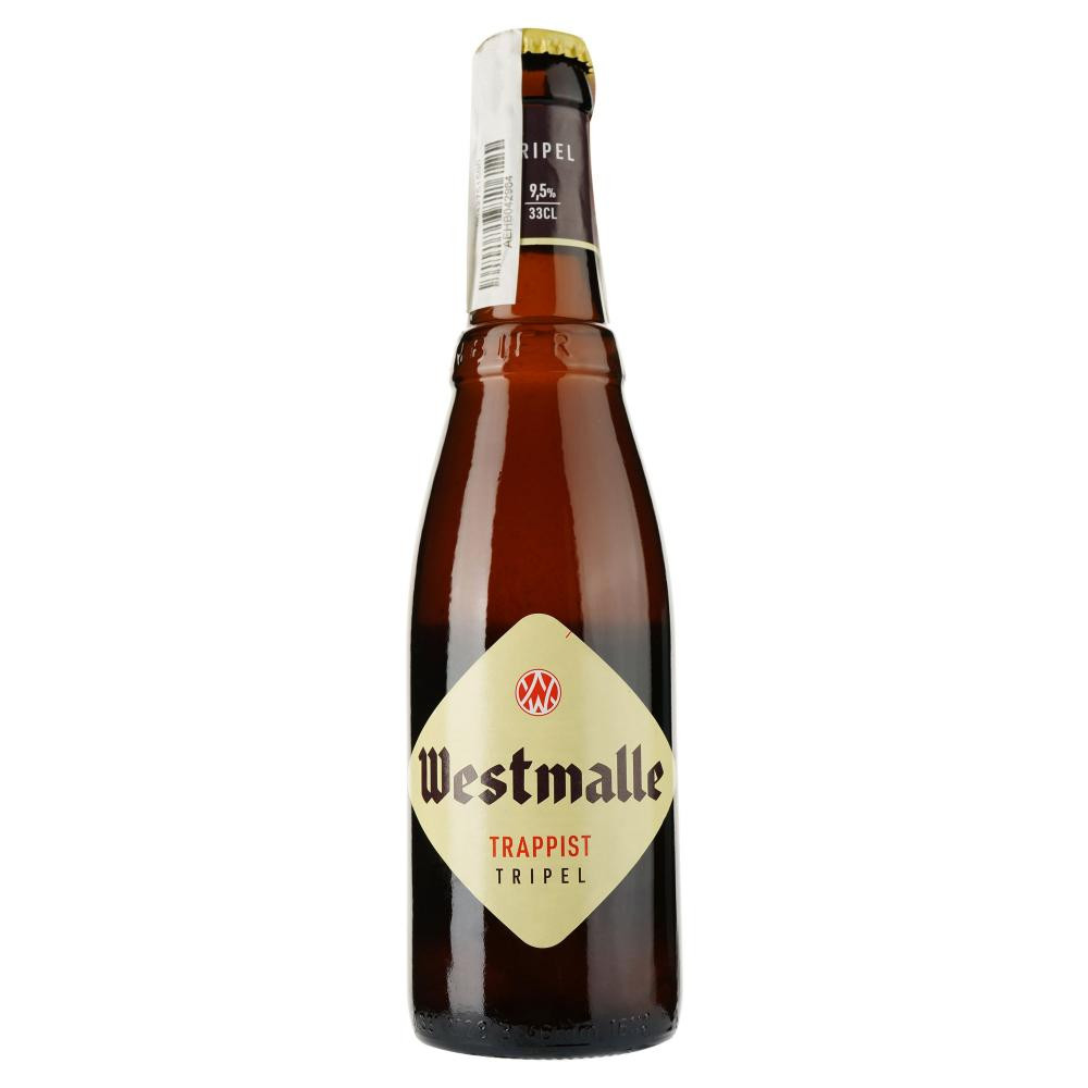 Westmalle Пиво  trappist Tripel світле фільтроване, 0,33 л (5412343201337) - зображення 1