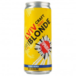   Правда Пиво Lviv Hoppy Blondе світле нефільтроване зб, 0,33 л (4051442577038)