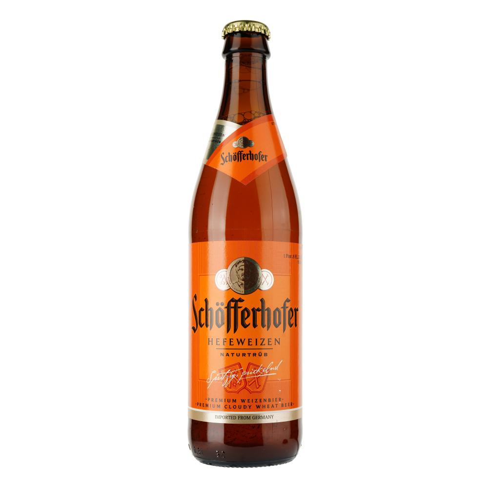 Schofferhofer Пиво  Hefeweizen світле нефільтроване, 5%, 0.5 л (4053400001838) - зображення 1