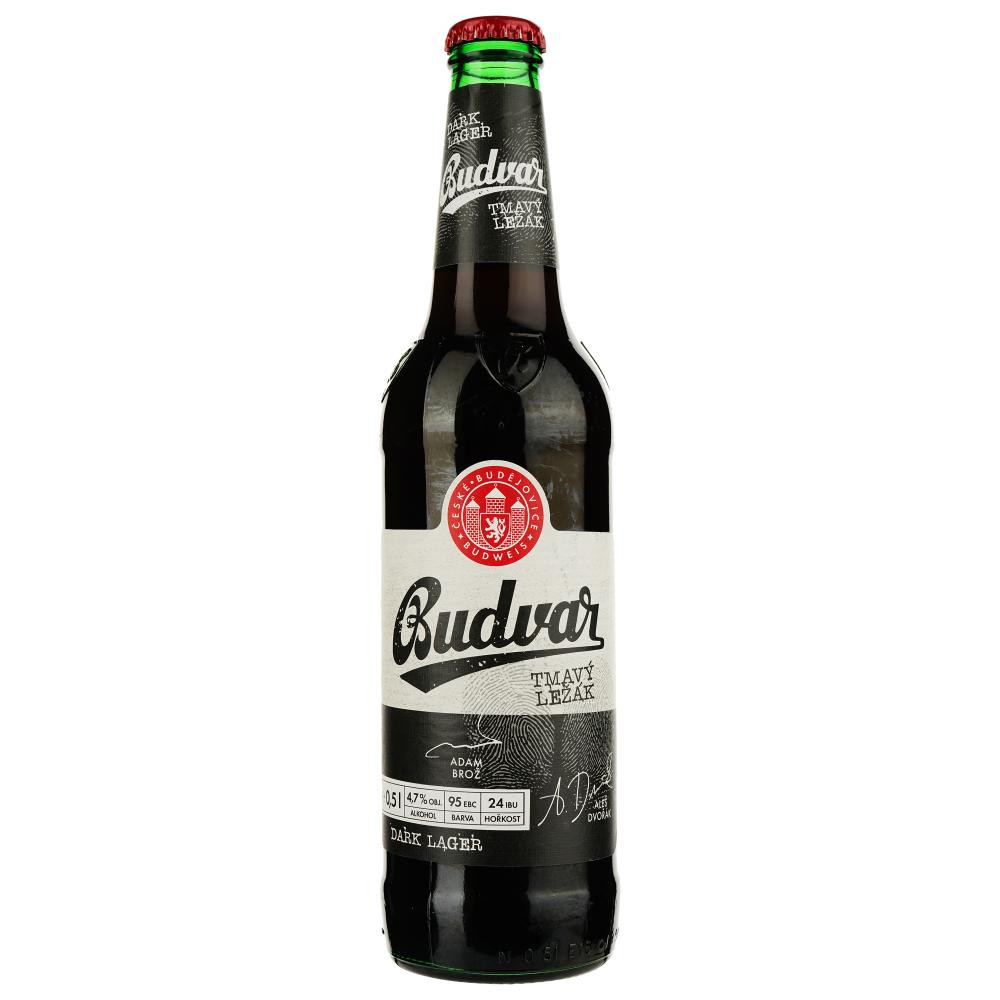 Budweiser Пиво  Budvar B Dark темне фільтроване 4.7% 0.5 л (8594403150827) - зображення 1