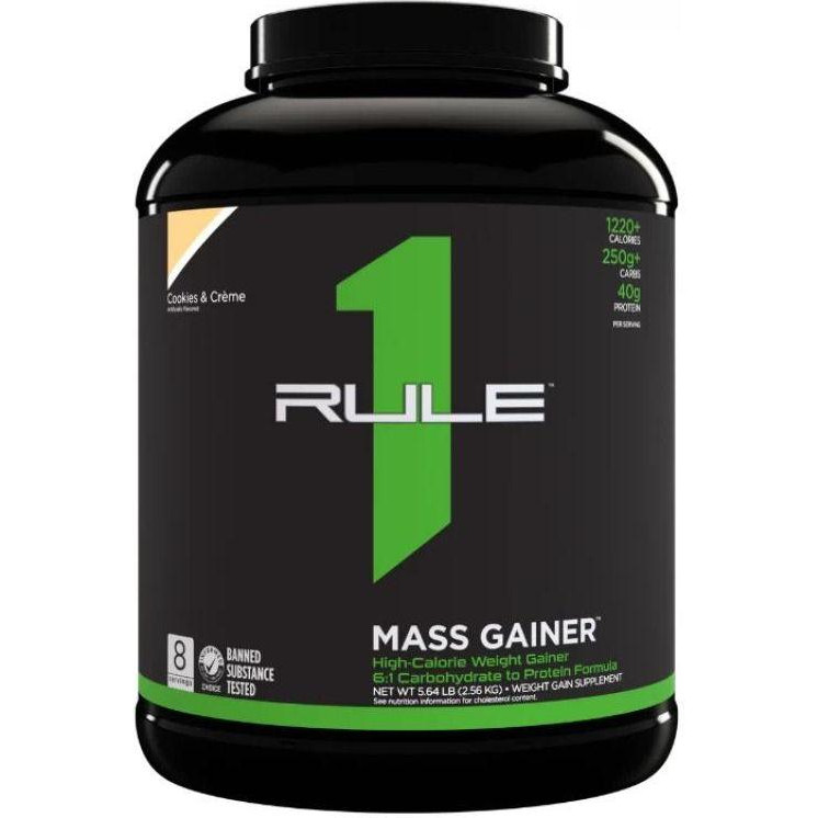 Rule One Proteins R1 Mass Gainer 2560 g /8 servings/ Cookies Cream - зображення 1