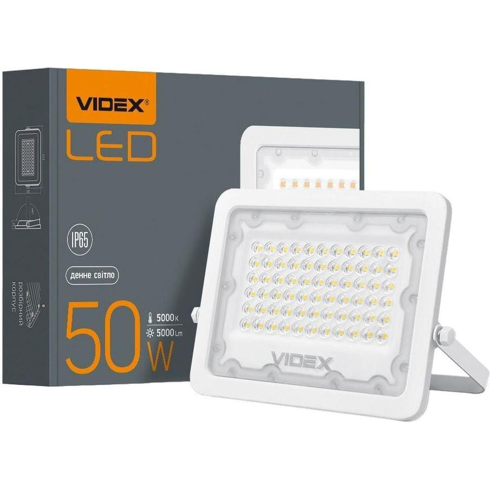 VIDEX LED прожектор 50W  5000K белый VL-F2e-505W - зображення 1