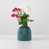 MVM Ваза  DH-FLOWERS-09 110х45х150 мм блюмарин (DH-FLOWERS-09 MARINE BLUE) - зображення 4