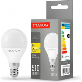   TITANUM LED G45 6W E14 3000K (TLG4506143)