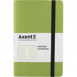   Axent Книга записная Partner Soft 125х195 мм, клетка, салатовая 107765 (8206-09-A)