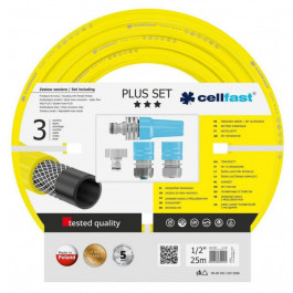   Cellfast Набор поливочный Plus 25 м 1/2" + комплект соединителей (10-290)