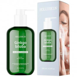   Hollyskin Заспокійливий очищувальний гель  Ginkgo Biloba Calming Cleanser з ектрактом гінкго білоба 200 мл