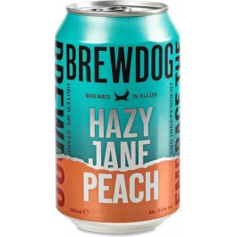   BrewDog Пиво  Hazy Jane Peach світле з/б, 0.33 л (5056025456600)